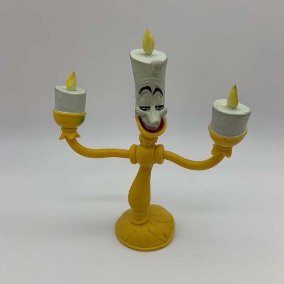 Disney JustToys Beauty and the Beast Lumiere Candelabra Bend-Ems Figurine - Picture 1 of 8